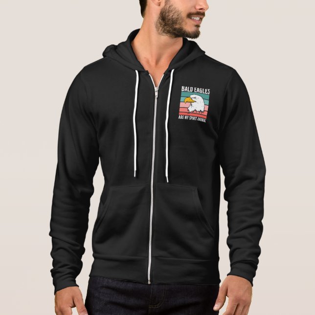 Bald Eagles Are My Spirit Animal Hoodie (Front)