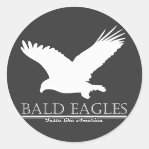 Bald Eagles Taste Like America Classic Round Sticker
