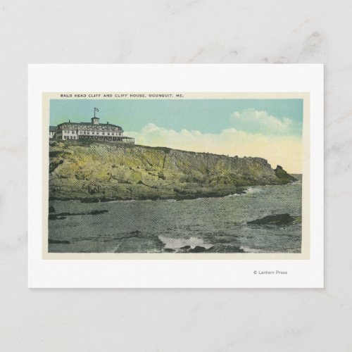 Bald Head Cliff and Exterior of Cliff House  Postcard