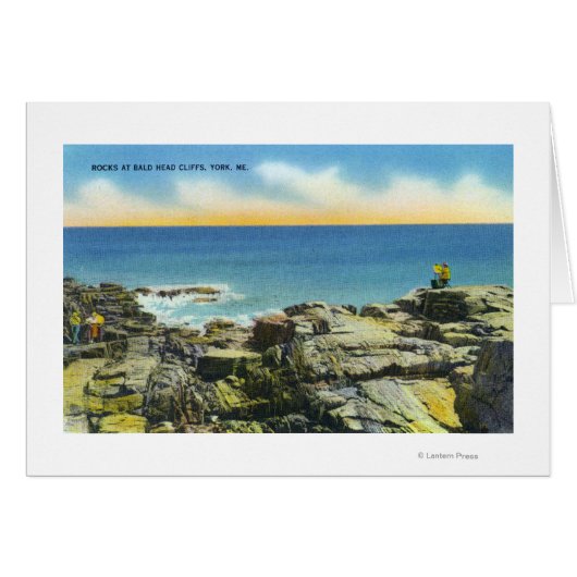 Bald Head Cliffs View of the Rocks and Surf Cards (Front Horizontal)