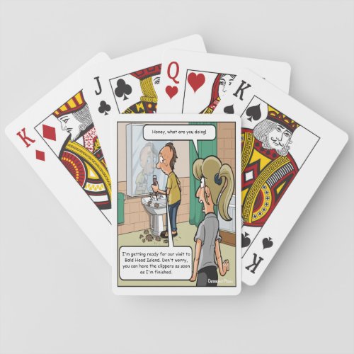 Bald Head Island Funny Playing Cards