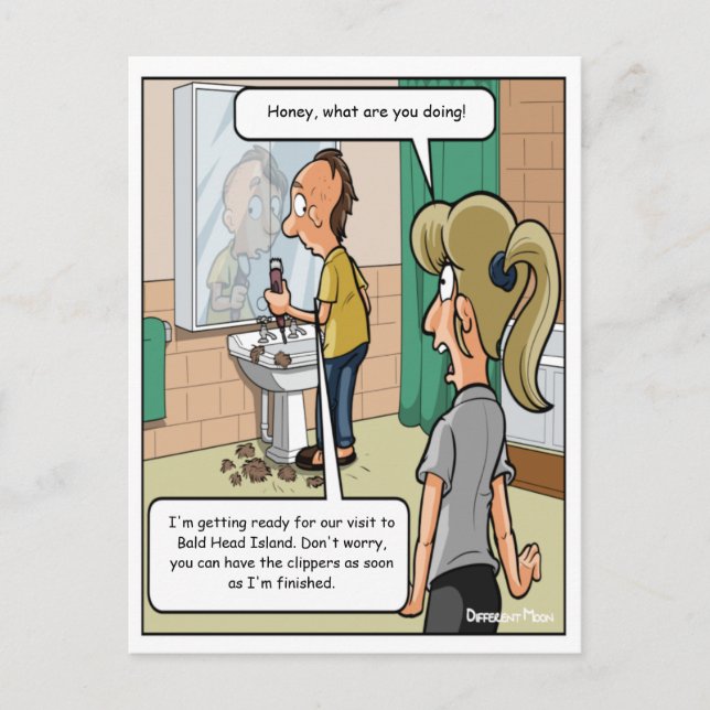 Bald Head Island Funny Postcard (Front)