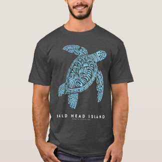 Bald Head Island NC Beach Vacation Vintage Sea Tur T-Shirt