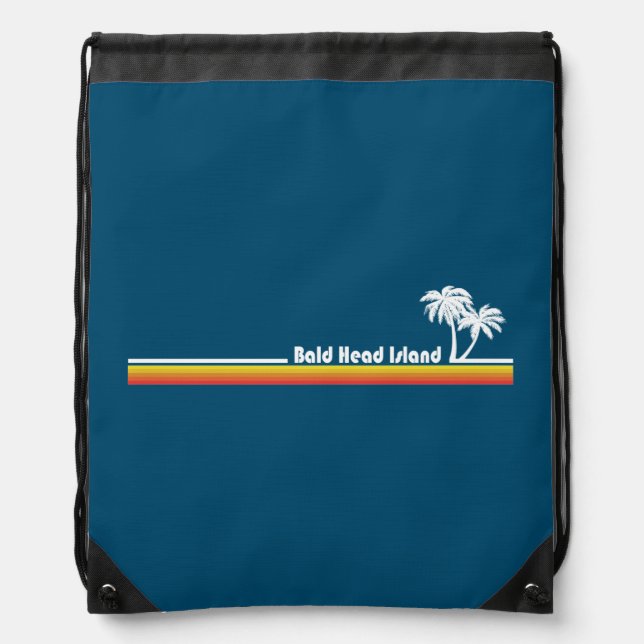 Bald Head Island North Carolina Drawstring Bag (Front)