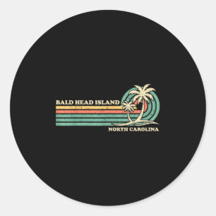 Bald Head Island North Carolina Summer Family Vaca Classic Round Sticker