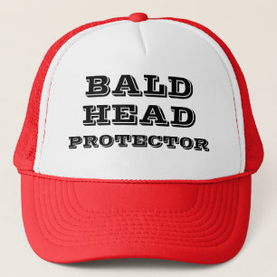 BALD HEAD PROTECTOR Funny Humorous Trucker Hat