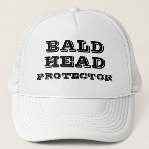 BALD HEAD PROTECTOR Funny Humorous Trucker Hat