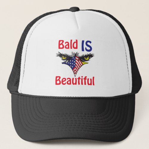Bald is Beautiful  _ style 2 Trucker Hat