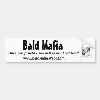 Bald Mafia Bumper Sticker