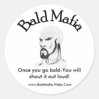 Bald Mafia Sticker - Large