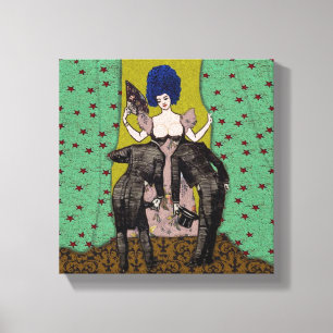 Bald Men ~ 10x10 .75 Thick Wrapped Canvas Print