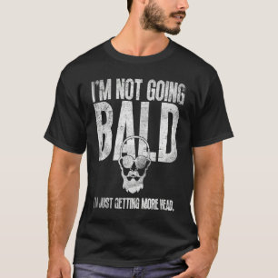 Bald Men Beard Man Hair Loss Balding Dad Baldness T-Shirt