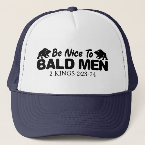 Bald Men Christian Bible Verse Trucker Hat