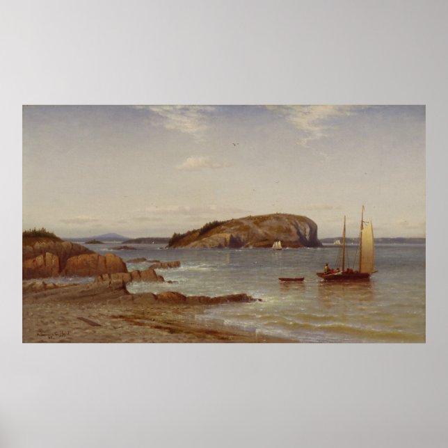 Bald Porcupine Island | 1868 Poster (Front)