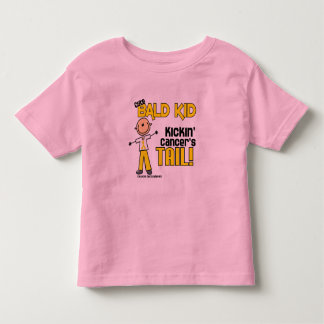 Bald Stick Figure Collection (Childhood Cancer) Toddler T-shirt