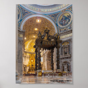 Baldachin Bernini Altar , Vatican Poster
