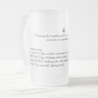 Baldur's Gate 3 Inspired Frosted Glass Beer Mug