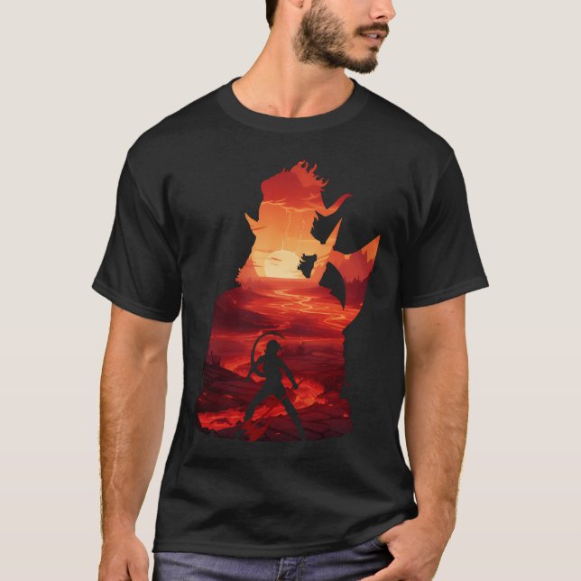 Baldurs Gate 3 - Karlach Negative Illusion T-Shirt (Front)