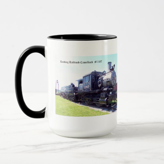 Baldwin Built Reading Railroad Camelback  #1187 Mug (Left)