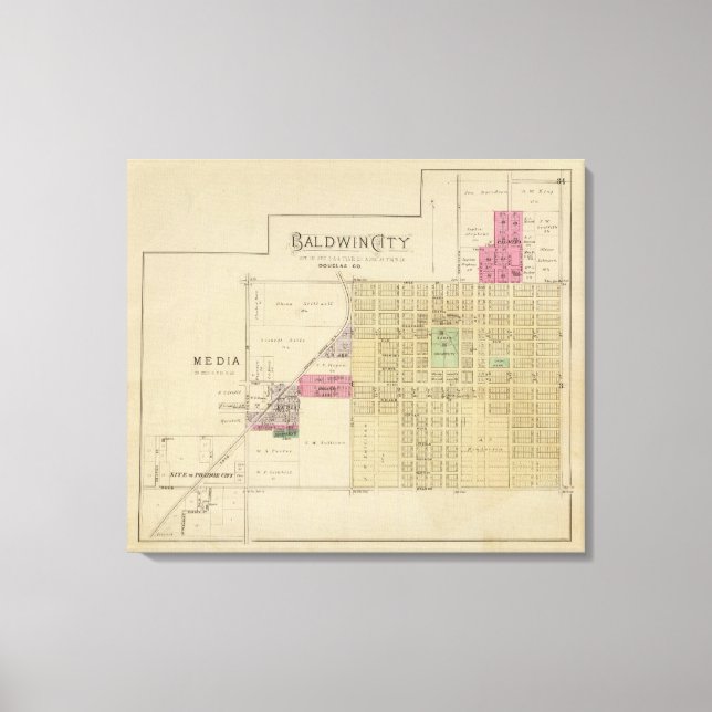 Baldwin City, Douglas County, Kansas Canvas Print (Front)
