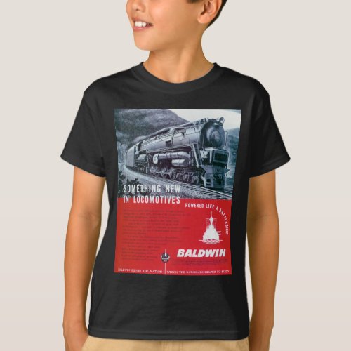 Baldwin Locomotive S_2 PRR Steam Turbine T_Shirt