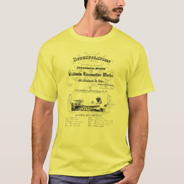 Baldwin Locomotive Works 1868 T-Shirt (Front)