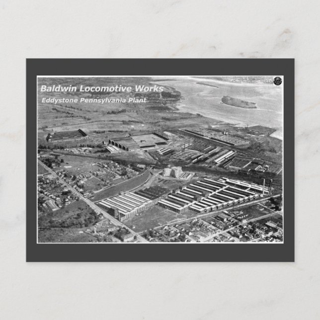 Baldwin Locomotive Works,Eddystone Pennsylvania Postcard (Front)