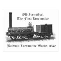 Baldwin Locomotive Works ,Old Ironsides 1832 Postcard