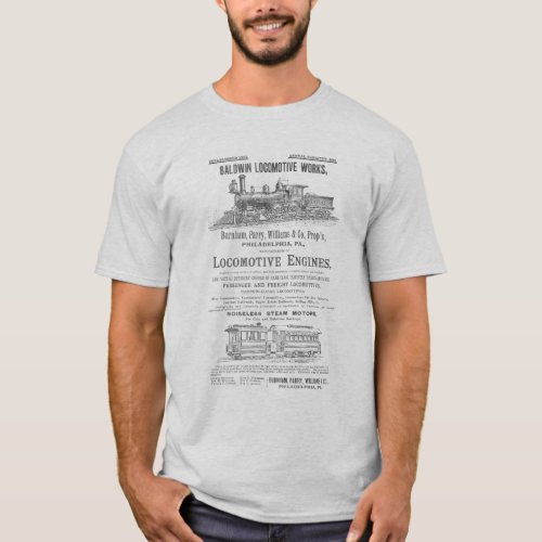 Baldwin Locomotive Works Railway Locomotives T_Shirt