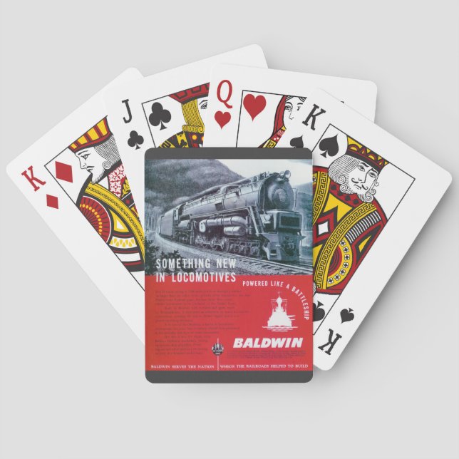 Baldwin Locomotive Works S-2 Steam Turbine Poker Cards (Back)