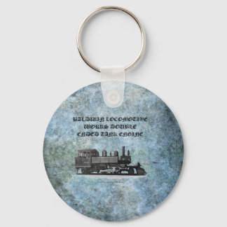 Baldwin locomotive works tank Engine Keychain