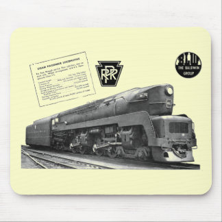 Baldwin-Pennsylvania Railroad T-1 Steam Locomotive Mouse Pad