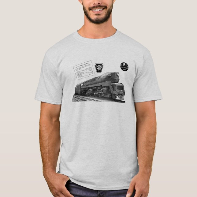 Baldwin-Pennsylvania Railroad T-1 Steam Locomotive T-Shirt (Front)