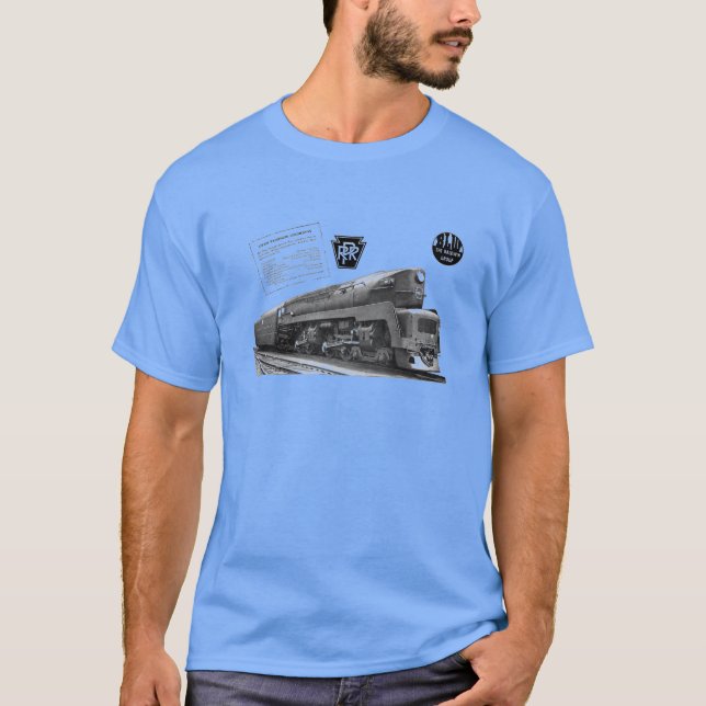 Baldwin-Pennsylvania Railroad T-1 Steam Locomotive T-Shirt (Front)