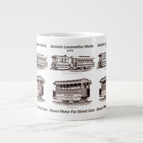 Baldwin Steam Motor For Street Cars 1876 Jumbo Mug