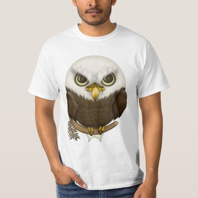 Baldwin The Cute Bald Eagle T-Shirt (Front)