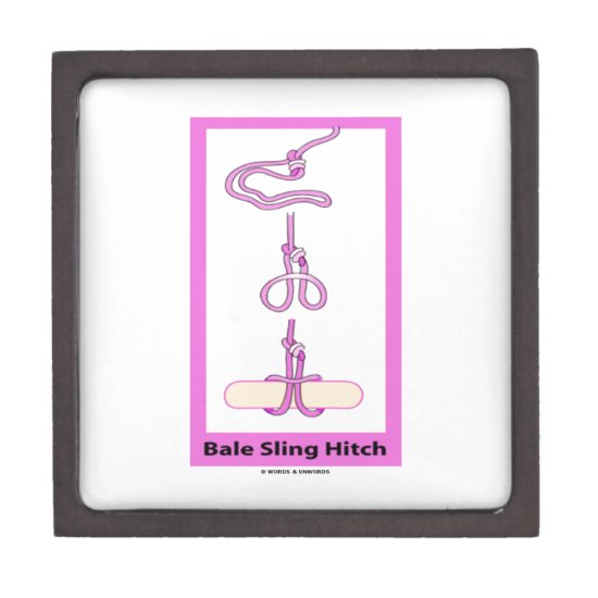 Bale Sling Hitch (Strap Hitch) Keepsake Box