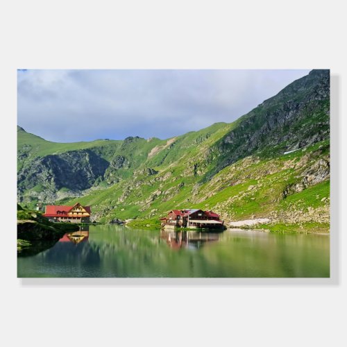Balea Lake Reflection – Carpathian Alpine Print Foam Board