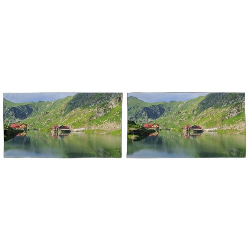 Balea Lake Reflection – Carpathian Alpine Print Pillow Case