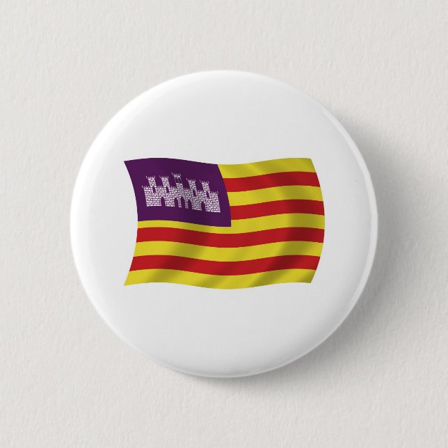 Balearic Islands Flag Button (Front)