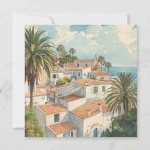Balearic Islands Vintage French Travel Holiday Card