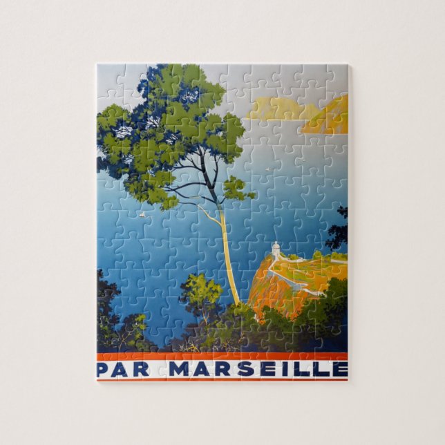 Balearic Islands Vintage French Travel Jigsaw Puzzle (Vertical)