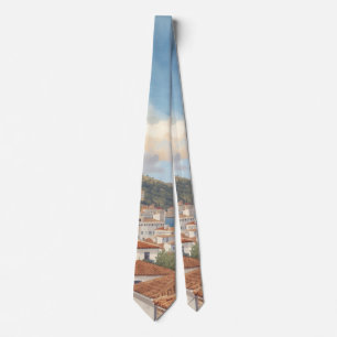 Balearic Islands Vintage French Travel Neck Tie