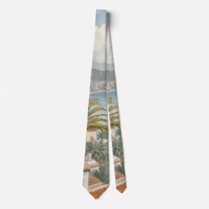 Balearic Islands Vintage French Travel Neck Tie