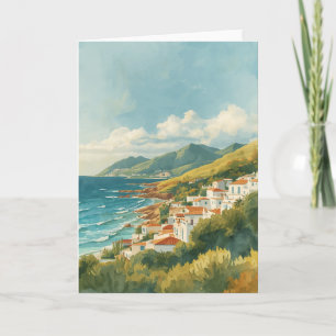 Balearic Islands Vintage French Travel Riviera Card