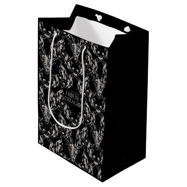 Balerion Skull Pattern Medium Gift Bag (Front Angled)