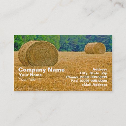 Bales of Hay Business Card