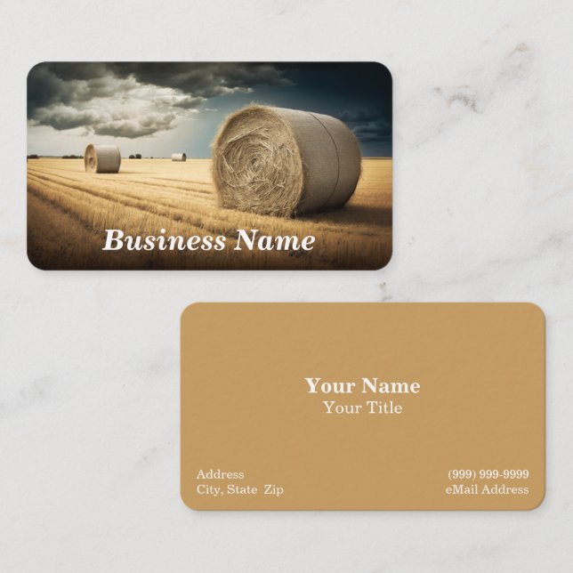 Bales of Hay Business Card (Front/Back)