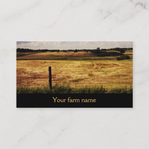 bales of hay _ hay for sale _ farm business card