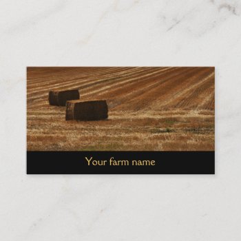 Bales Of Hay - Hay For Sale - Farm Business Card by businessdesign at Zazzle